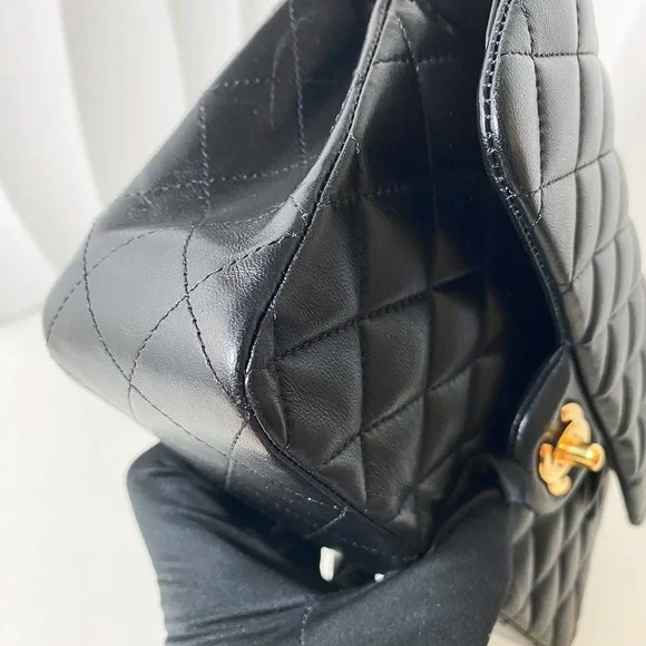 Chanel Black Lambskin Quilted Small Classic Flap Bag - Picture 12 of 12